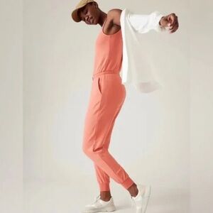 Athleta Balance Jumpsuit // Soft Persimmon